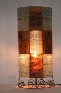 Lampe fer forg� et tress�e